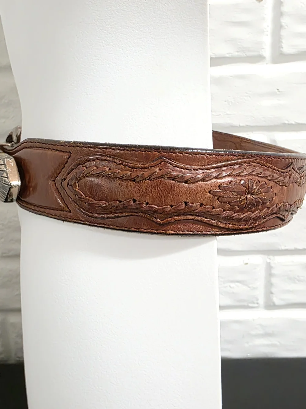 Vintage 1991 Leather Western Belt Size 30